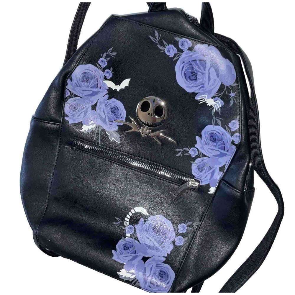 Disney Nightmare Before Christmas Coffin Rose‎ Jack Skellington Mini Backpack